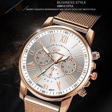 Load image into Gallery viewer, Bussiness Women's Watches Fashion Geneva Brand Roman Numeral Simple Clock Kol Saati Montre Femme Relogio Feminino Reloj Mujer@50