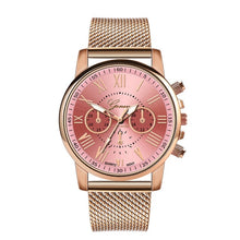 Load image into Gallery viewer, Bussiness Women's Watches Fashion Geneva Brand Roman Numeral Simple Clock Kol Saati Montre Femme Relogio Feminino Reloj Mujer@50