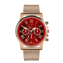 Load image into Gallery viewer, Bussiness Women's Watches Fashion Geneva Brand Roman Numeral Simple Clock Kol Saati Montre Femme Relogio Feminino Reloj Mujer@50