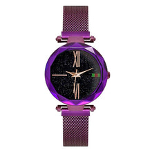 Load image into Gallery viewer, Women Watches Rose Gold Stardust Starry Sky Luxury Magnet Mesh Band Rhinestones Quartz Wristwatch Ladies Female Diamond Watch