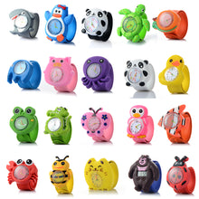 Load image into Gallery viewer, 3D Kids Cartoon Watches Lovely Silicone Band Slap Watch Casual Animal Children Clock Creative Quartz Wristwatch Christmas Gift