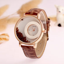Load image into Gallery viewer, New Fashion Leather Strap Women Rhinestone Wrist Watches Casual Women Dress Watches Crystal Solid Color Hot Relogio Feminino